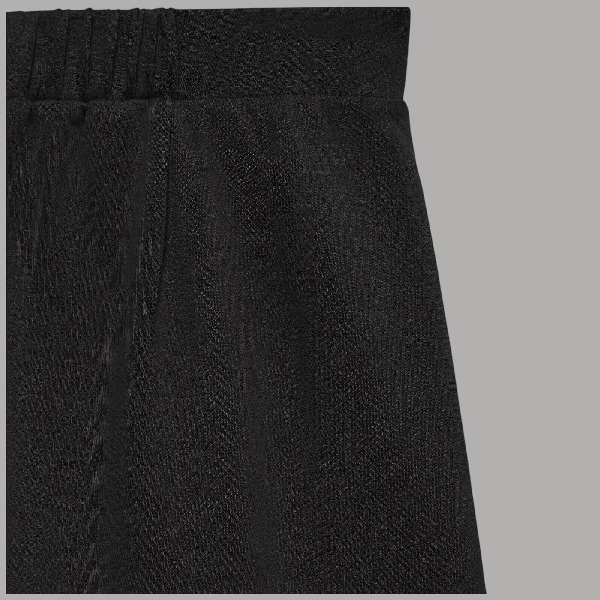 Pantaloni in felpa nero Vero Moda vita alta con cinturino elasticizzato e cuciture decorative