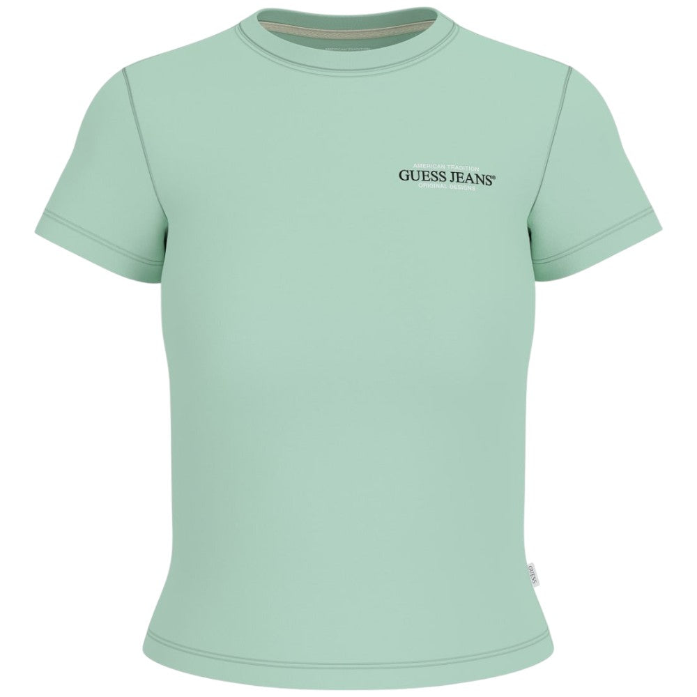 Guess Jeans t-shirt verde W4YI02 J1314 G8FG Guess Jeans