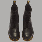 Stivali stringati Dr Martens 1460 Pascal in pelle Virginia neri con cuciture gialle
