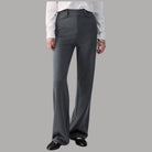 Liu Jo pantaloni regular fit in punto Milano grigio chiaro con texture liscia