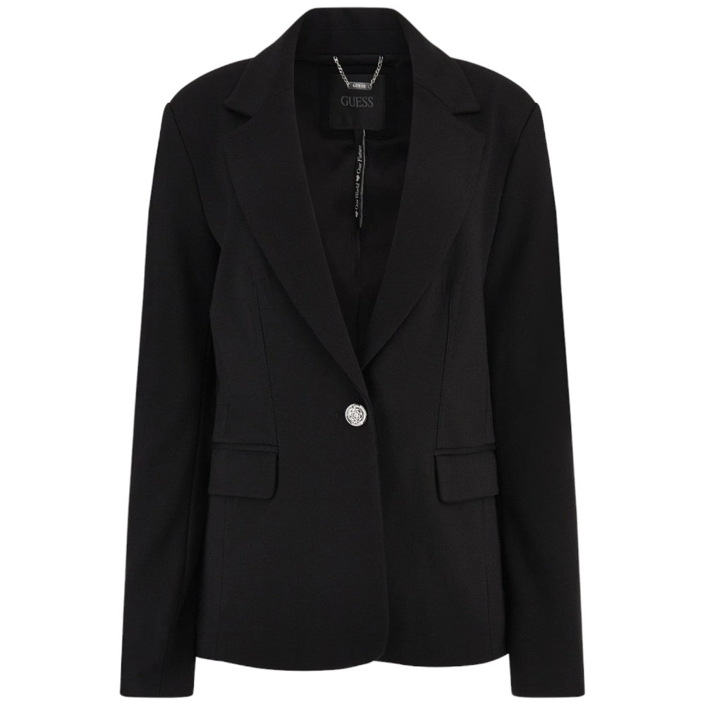 Guess giacca nera blazer slim Anna W4RN33 KBJP2 - Prodotti di Classe