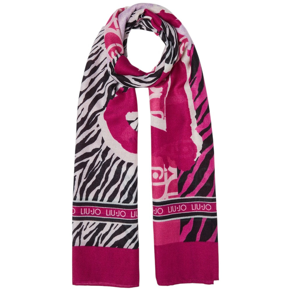 Liu Jo sciarpa stola fuxia cm 70x180 Baby Zebra 2F4105T0300 Sciarpe Liu Jo