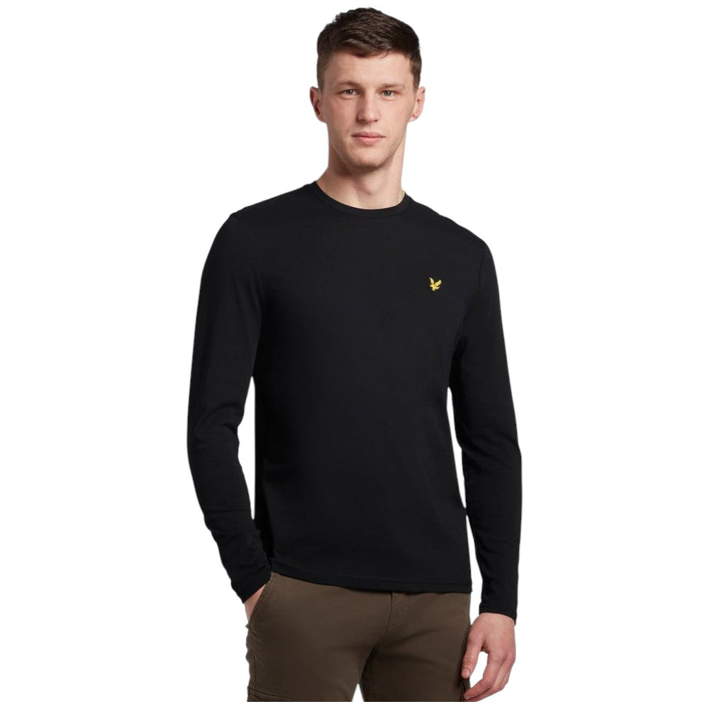 Lyle Scott t-shirt nera manica lunga TS512VOG T-shirt Lyle & Scott