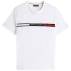 Tommy Hilfiger t-shirt bianca logo con banda MW0MW36498YBR T-shirt Tommy Hilfiger