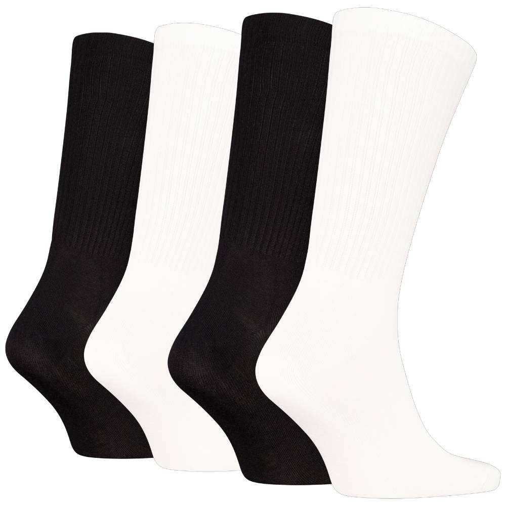 Calvin Klein uomo pack 4 calze bianco nero 701235982001801 Intimo Calvin Klein