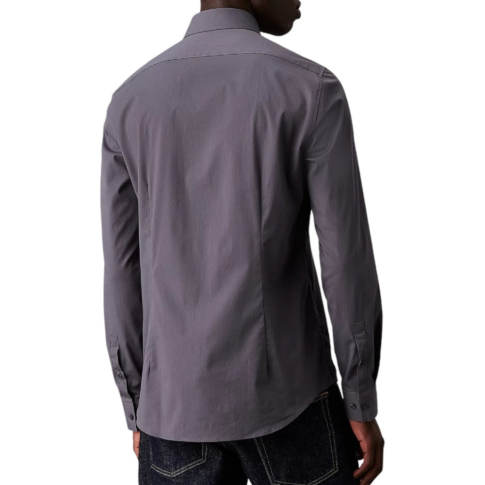 Calvin Klein camicia grigia slim fit K10K108229 Camicie Calvin Klein