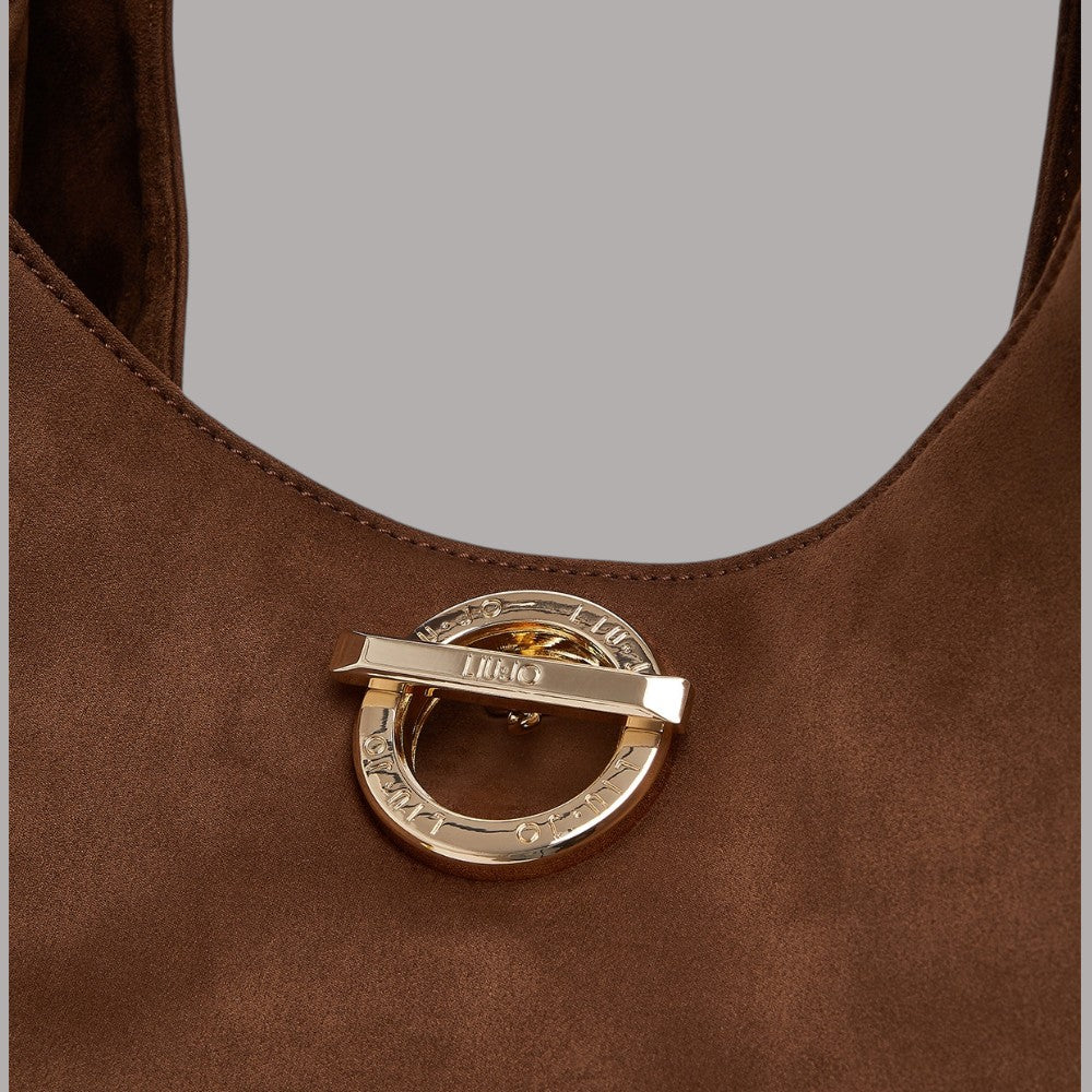 Liu Jo borsa grande hobo con borchie Gerona AF6029T711A in marrone