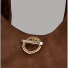 Liu Jo borsa grande hobo con borchie Gerona AF6029T711A in marrone