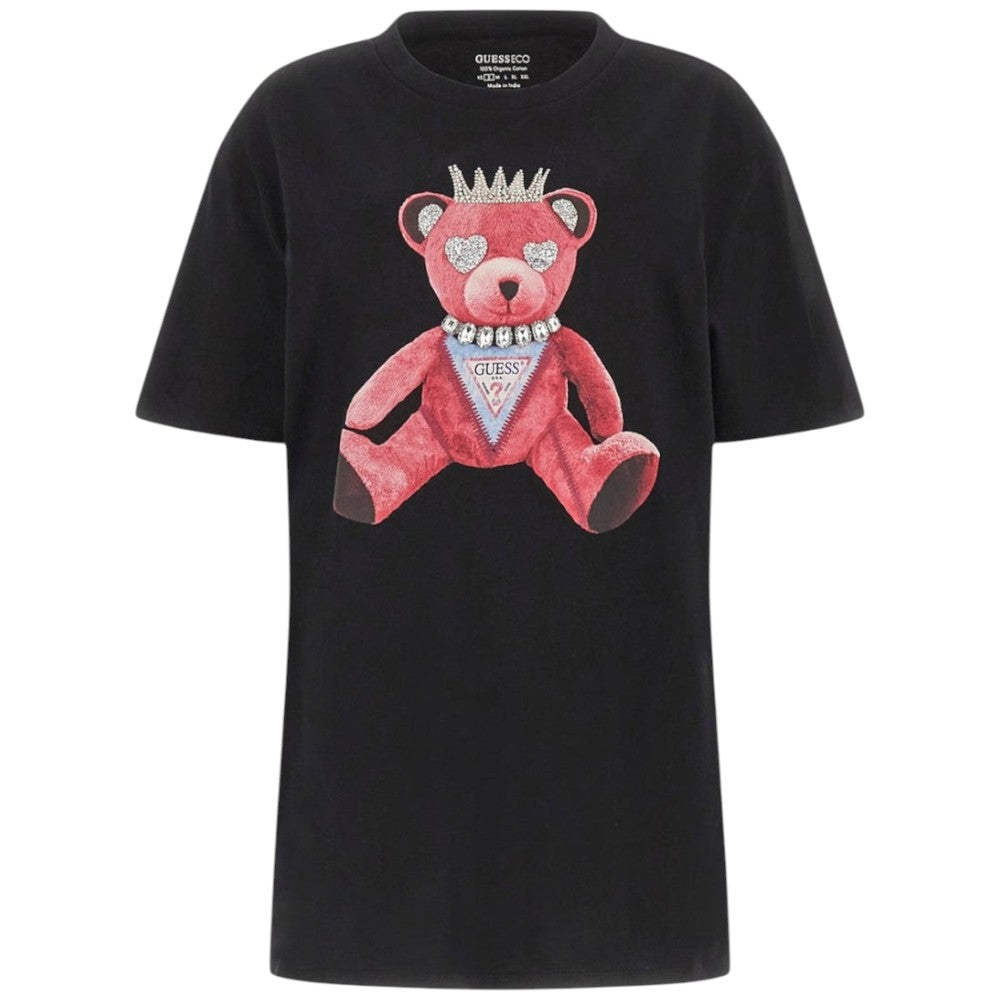 Guess t-shirt nera Pink Bear W5RI30 K9RM1 JBLK T-shirt Guess