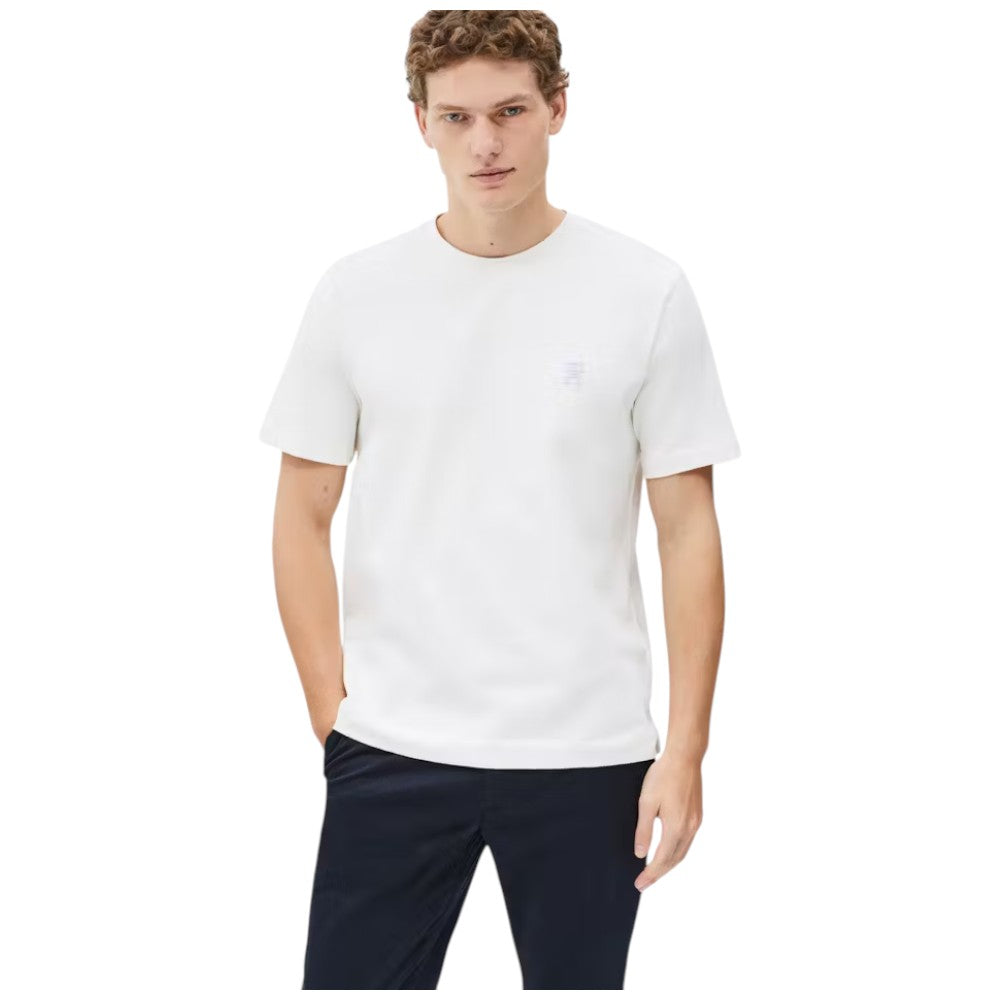 Tommy Hilfiger t-shirt avorio logo TH ricamato MW0MW39256Z00 T-shirt Tommy Hilfiger