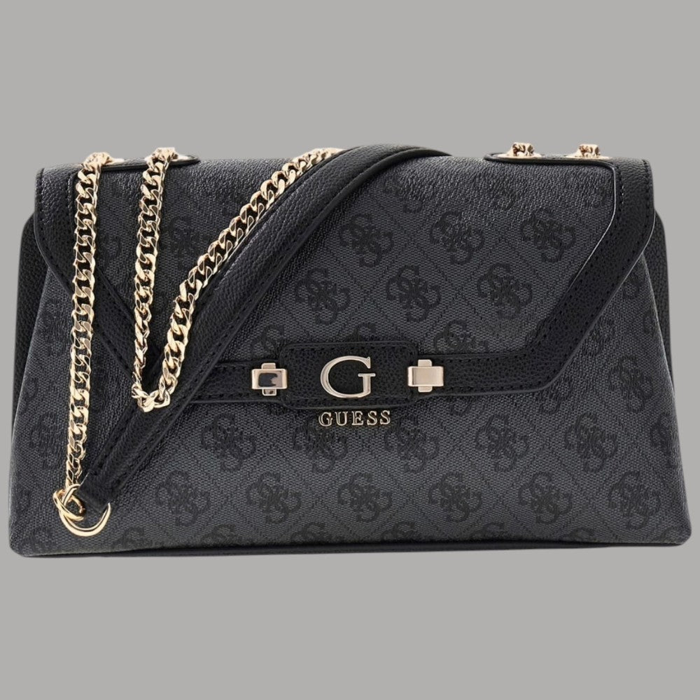 Borsa a tracolla Guess Lindsey flap bag con logo