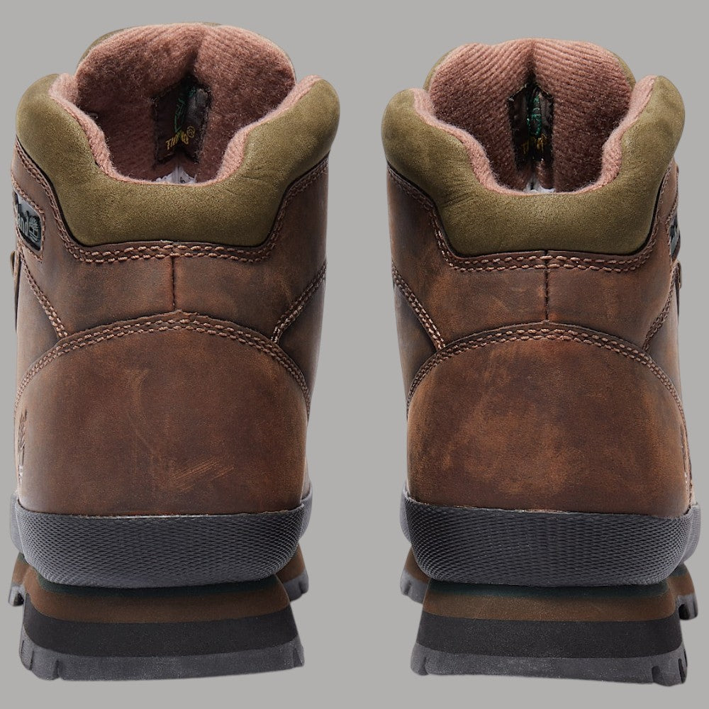 Scarponcino da trekking uomo Timberland marrone con dettagli in tessuto kaki e suola robusta