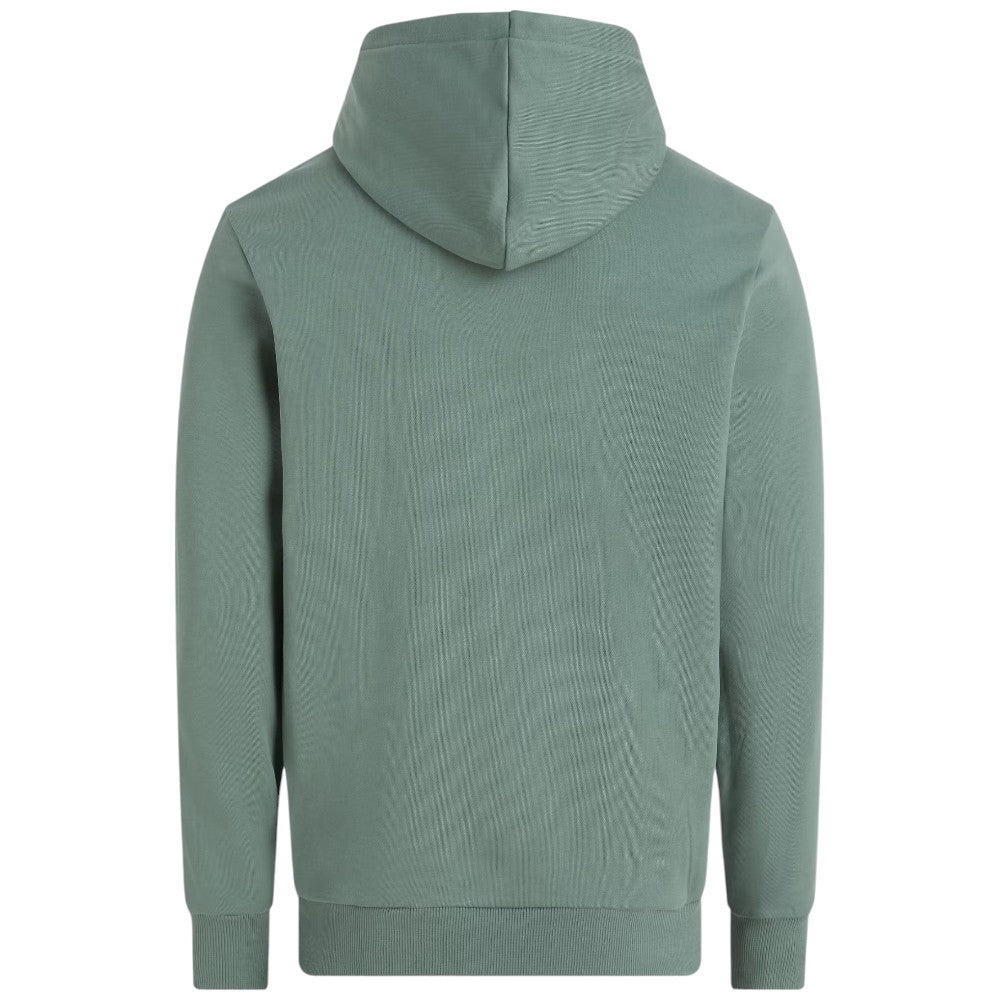 Calvin Klein felpa cappuccio verde raised logo K10K113555CED Felpe Calvin Klein