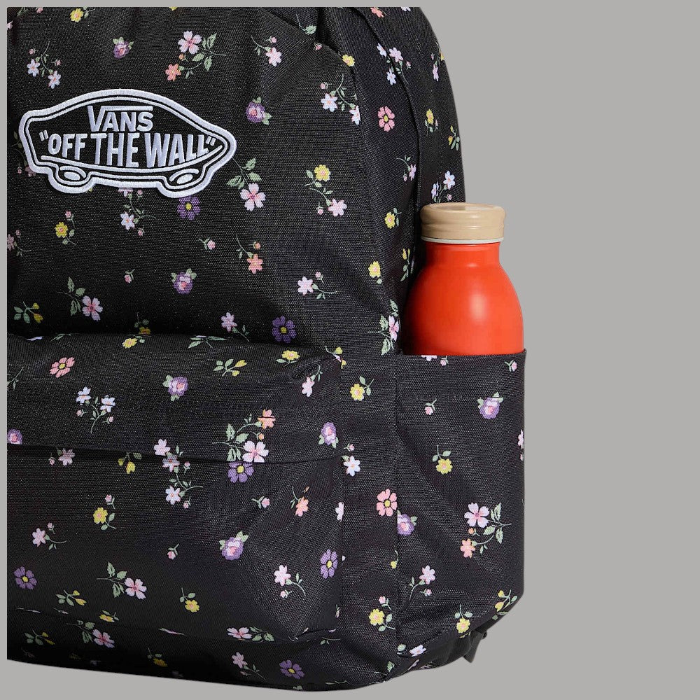 Zaino Vans nero con logo bianco