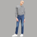 Jeans Levi's 511 slim lavaggio Throttle vista frontale