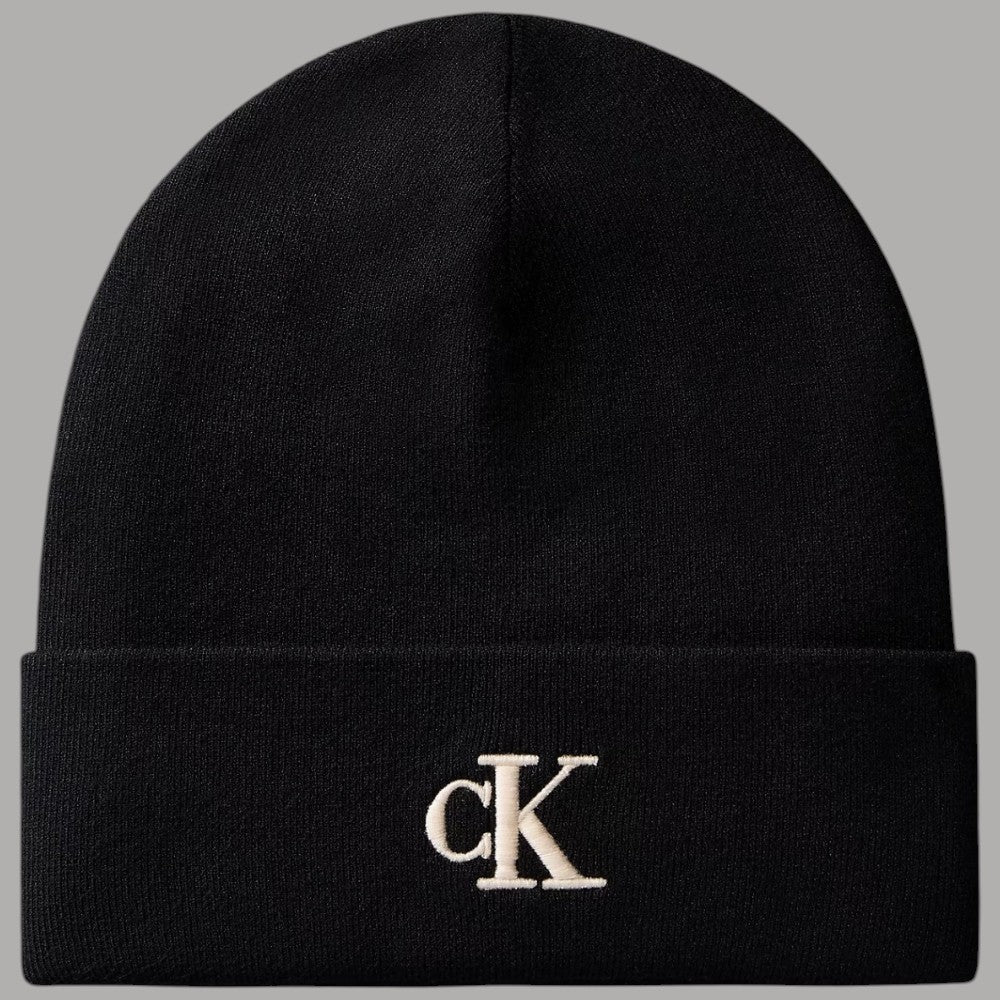 Berretto Calvin Klein nero con logo CK