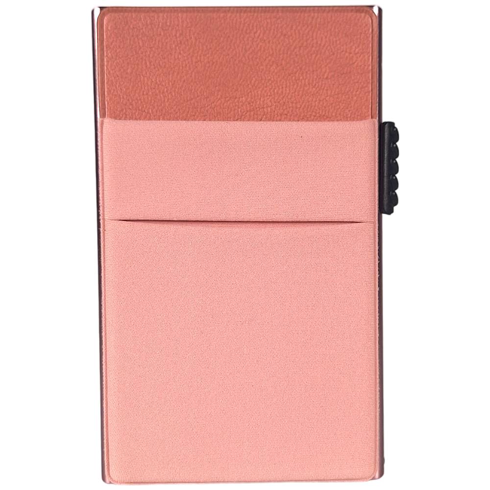 Sei G portacarte in alluminio rosa con tasca elastica - Prodotti di Classe