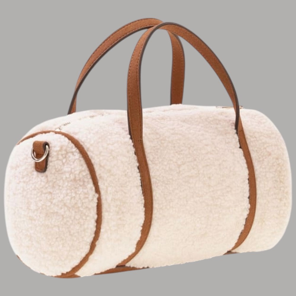 Mini borsa a tracolla Guess Taylor effetto teddy