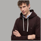 Felpa con cappuccio Tommy Hilfiger blu navy con logo piccolo ricamato