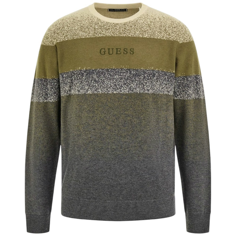 Guess maglione verde grigio Emmerson M4BR15 Z3HC0 FB7Y Maglieria Guess