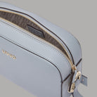 Liu Jo Borsa a tracolla media AA6211E1012 grigia con zip dorata e logo frontale