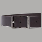 Calvin Klein cintura uomo effetto Tumbled nero con fibbia ad ardiglione e texture liscia
