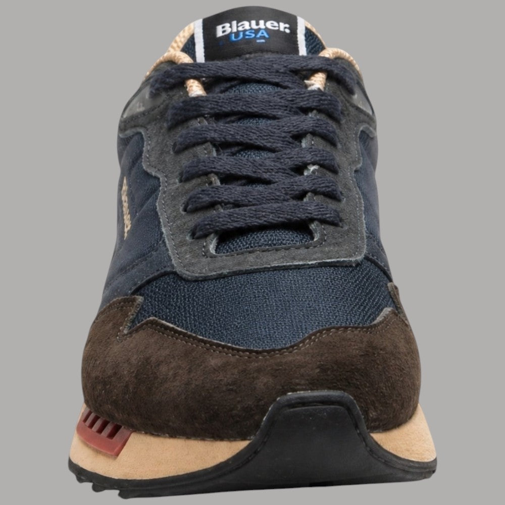 Sneakers da uomo Blauer in suede e mesh F6RYDER01