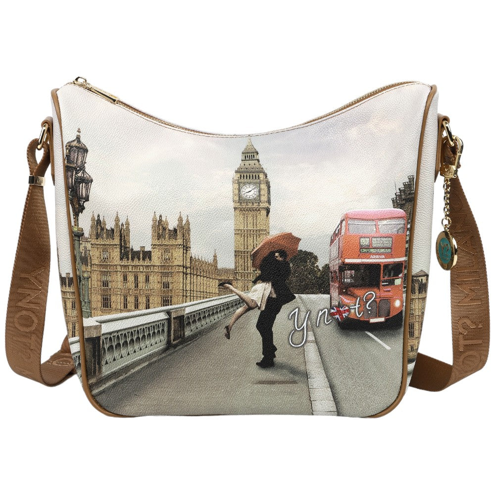 YNot borsa hobo stampa London Love YES606F3 Borse YNot