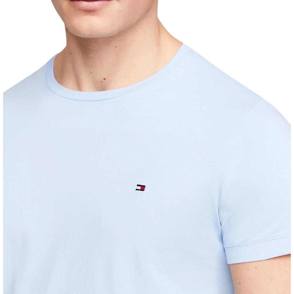 Tommy Hilfiger t-shirt slim celeste MW0MW10800 T-shirt Tommy Hilfiger