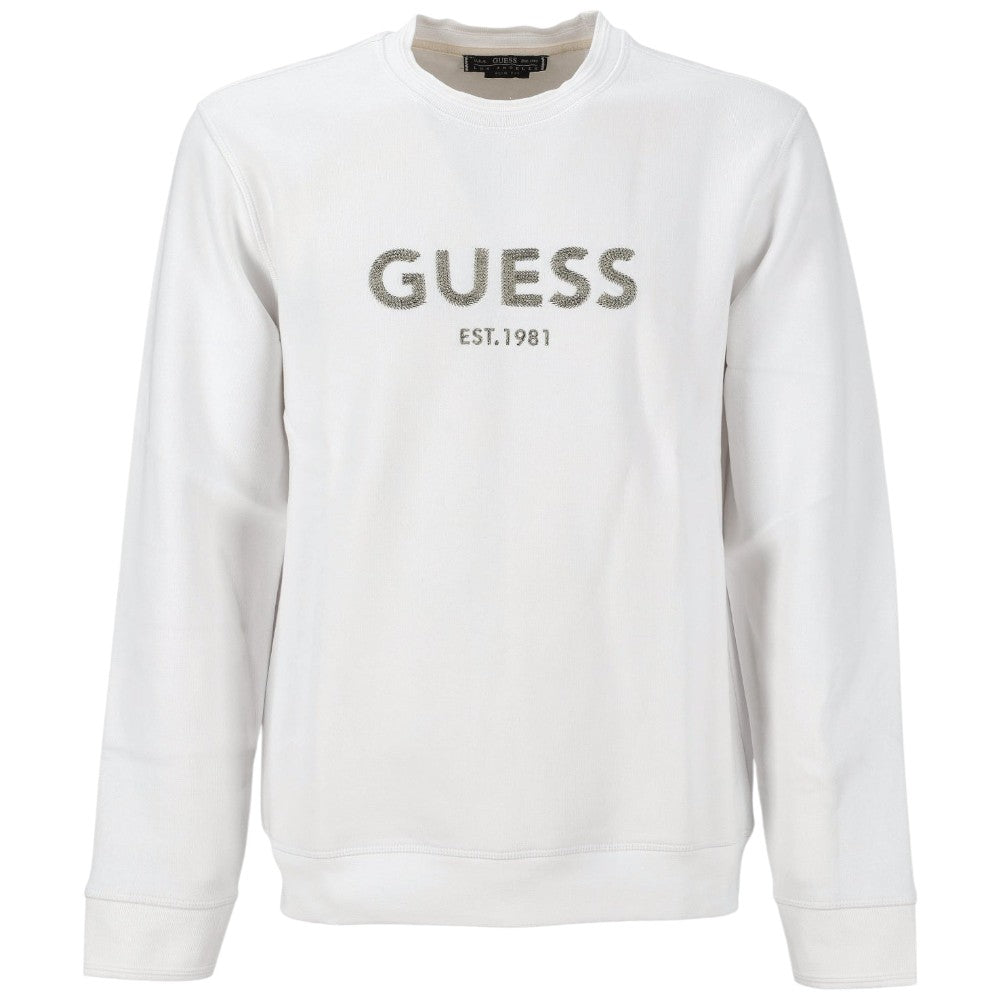 Guess felpa bianca logo box art. M4BQ23 K9Z21 G011 Felpe Guess