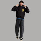 Felpa nera oversize Vans Cut and Paste con stampa grafica