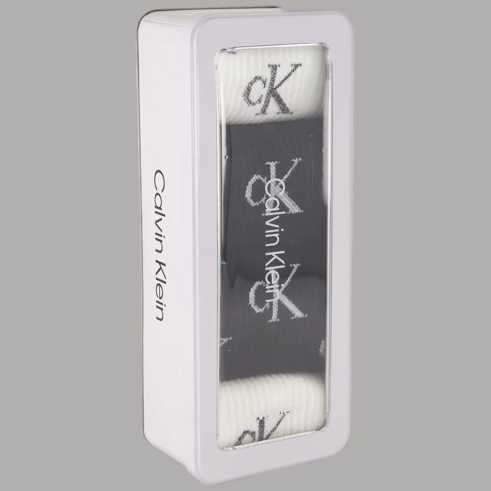 Calvin Klein confezione regalo con 4 paia di calzini da donna e logo metallico