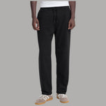 Blend Pantalone Tuta Garzato con Elastico e Tasche Nero BRODY
