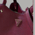Borsa a mano Guess Lorella tote small nera con tracolla e logo