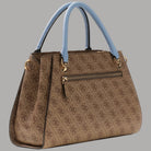 Borsa a tracolla Guess Noelle con logo e inserto a contrasto