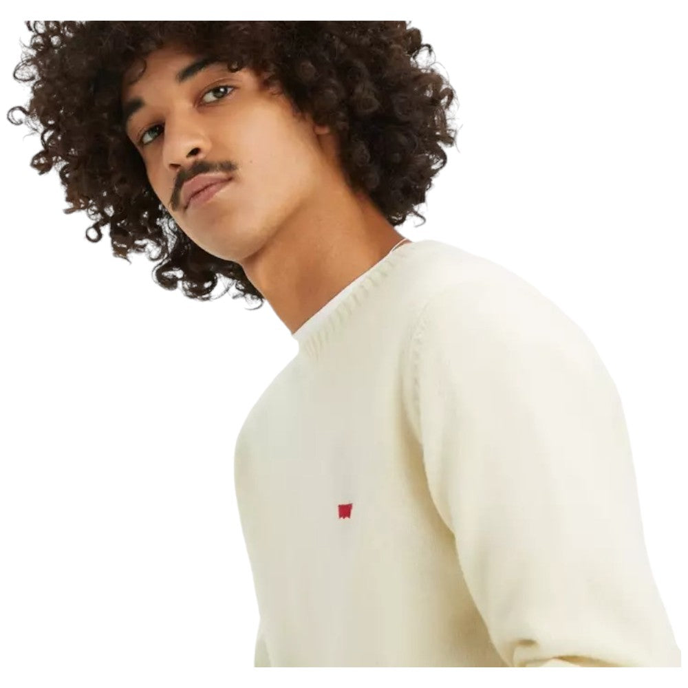 Levi's pullover crema maglione uomo A43200020 Maglieria LEVI'S