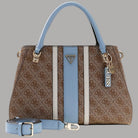 Borsa a tracolla Guess Noelle con logo e inserto a contrasto