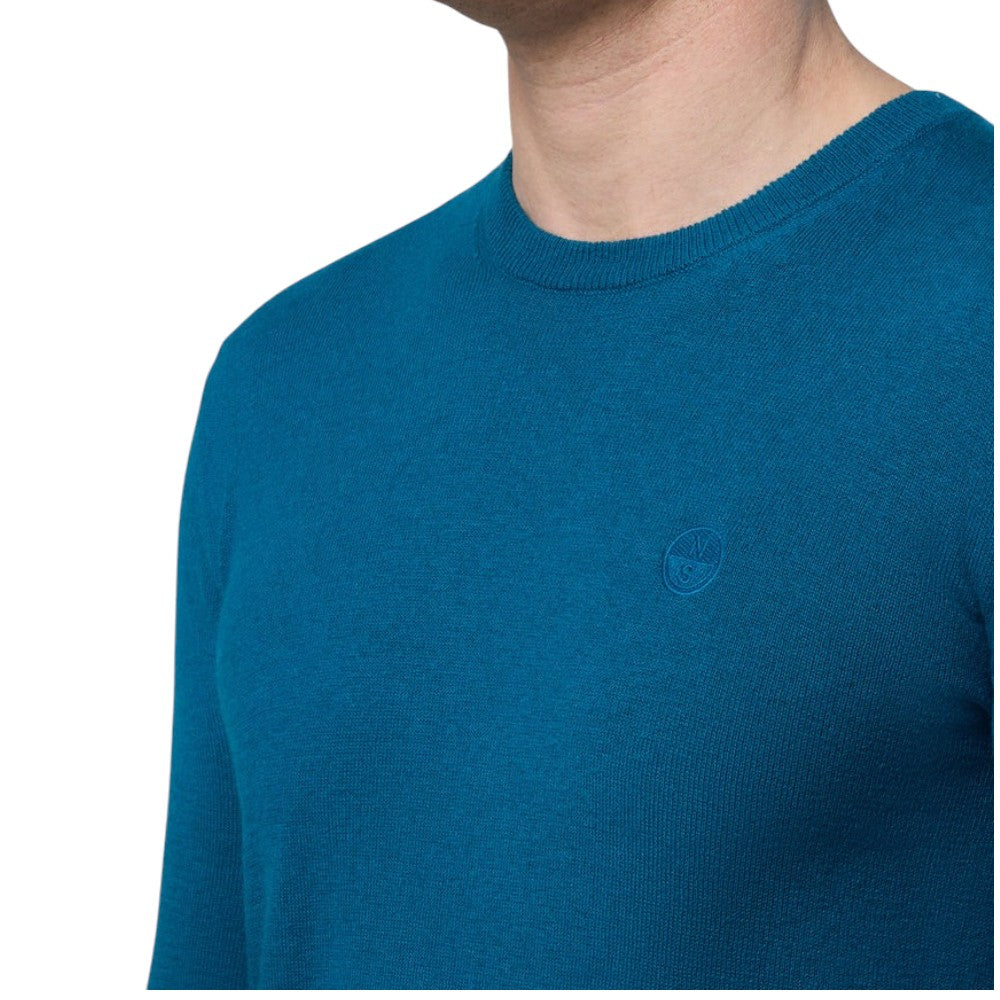 North Sails maglione pullover verde acqua 699773 Maglieria North Sails