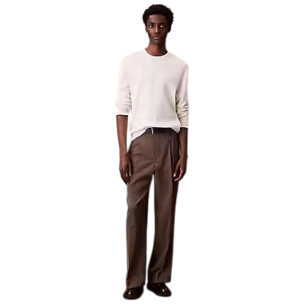 Calvin Klien maglione panna testurizzato LV04LB327GYAS Maglieria Calvin Klein