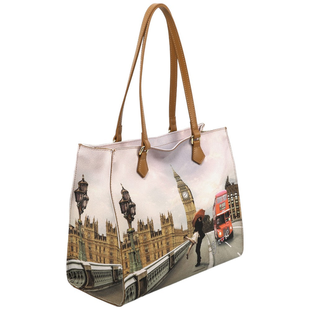 YNot borsa shopping stampa London Love YES602F3 - Prodotti di Classe