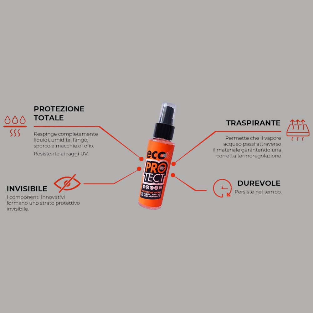 GT Eco Protect spray protettivo per scarpe e accessori ECO PROTECT 100ML, colore arancione, texture spray