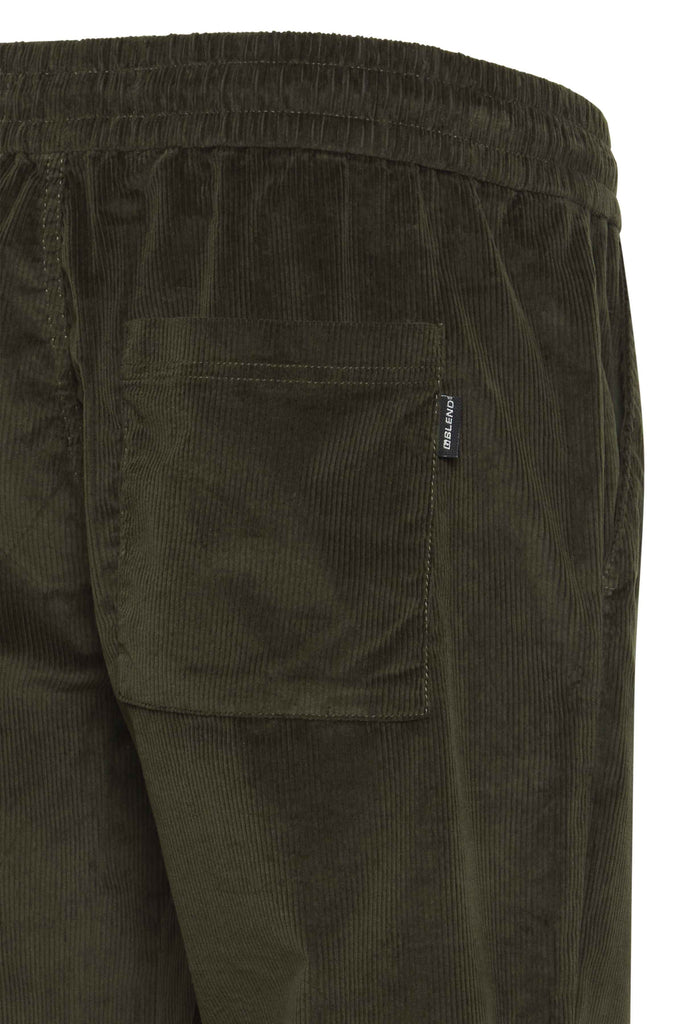 Blend pantaloni a coste verde con elastico 20716615 Pantaloni Blend