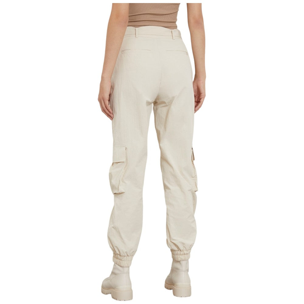 Guess pantalone cargo crema Kori W4RB18 WFVV0 Pantaloni Guess