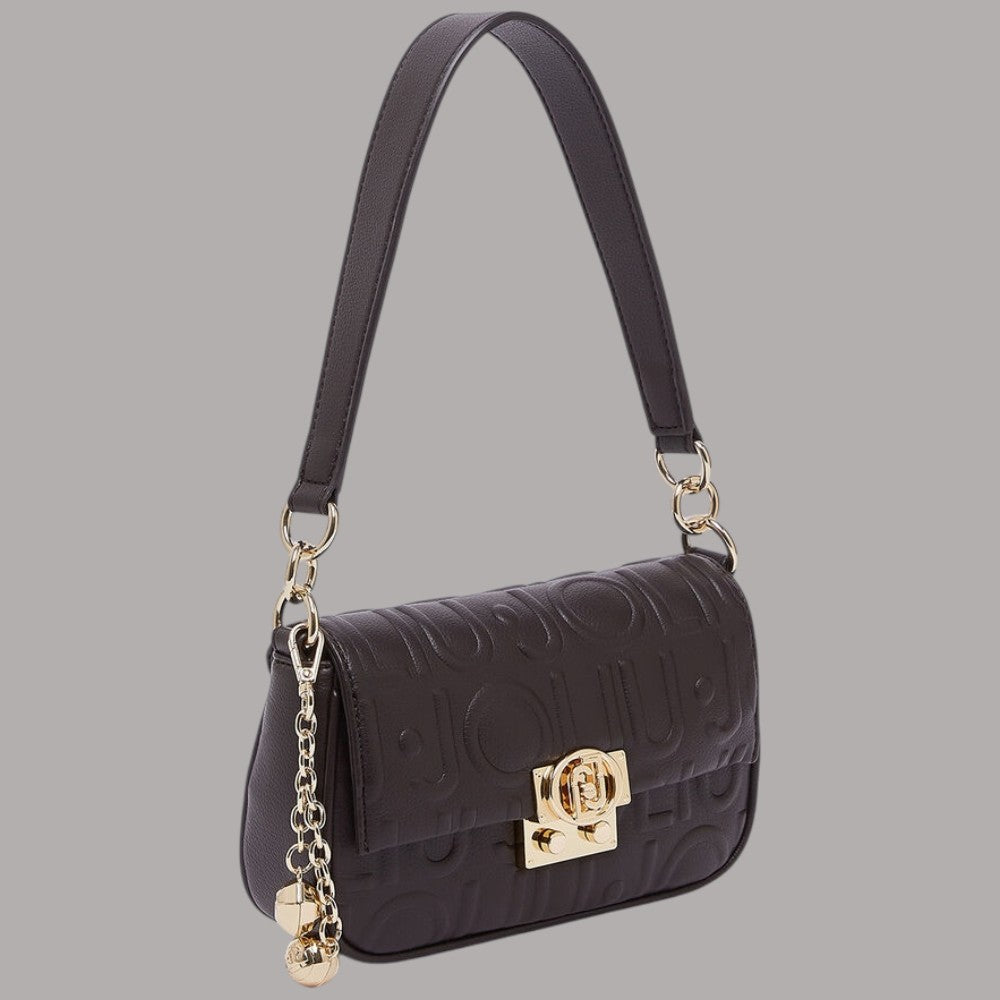Borsa piccola Liu Jo Adiva crossbody nera con dettagli dorati e dettaglio catena