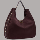 Borsa grande Liu Jo hobo con borchie gerano colore bordeaux
