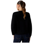 Guess maglione nero con logo borchie SYLVIE W5BR42Z26I2JBLK Guess