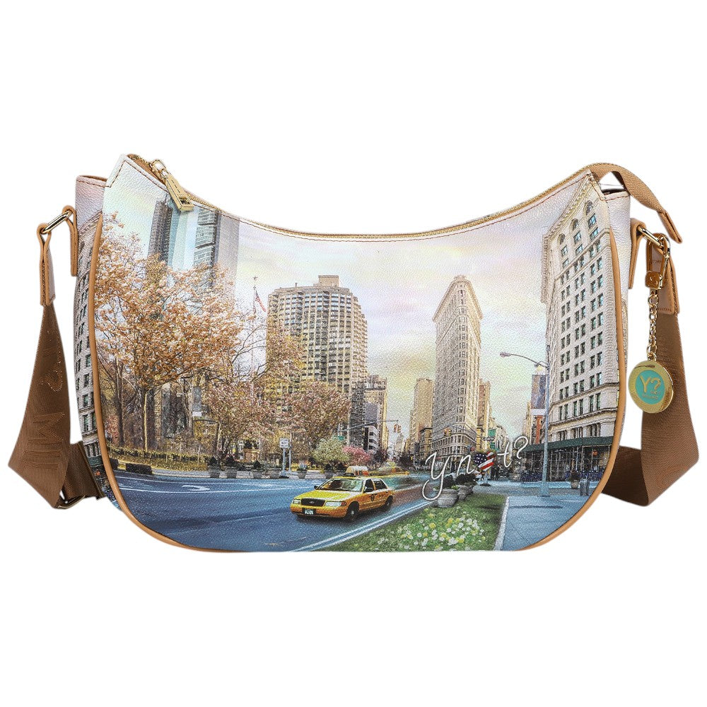 YNot borsa Hobo stampa New York Flat Iron YES628S3 Borse YNot