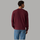 Felpa Levi's Original Housemark logo piccolo in colore borgogna con interno spazzolato