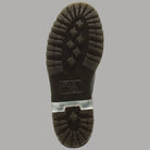 Stivali platform in nappa lavorata Dr Martens Sinclair vista inferiore su fondo grigio