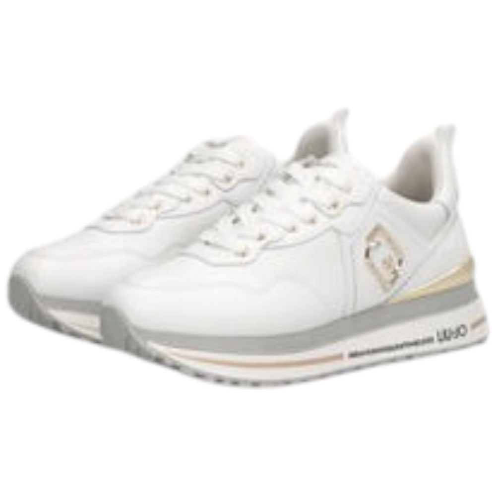 LIU JO sneakers bianche in pelle MAXI WONDER Liu Jo